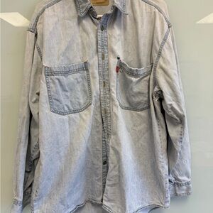 Men’s Levi’s Light Blue Denim Button-Down Shirt
